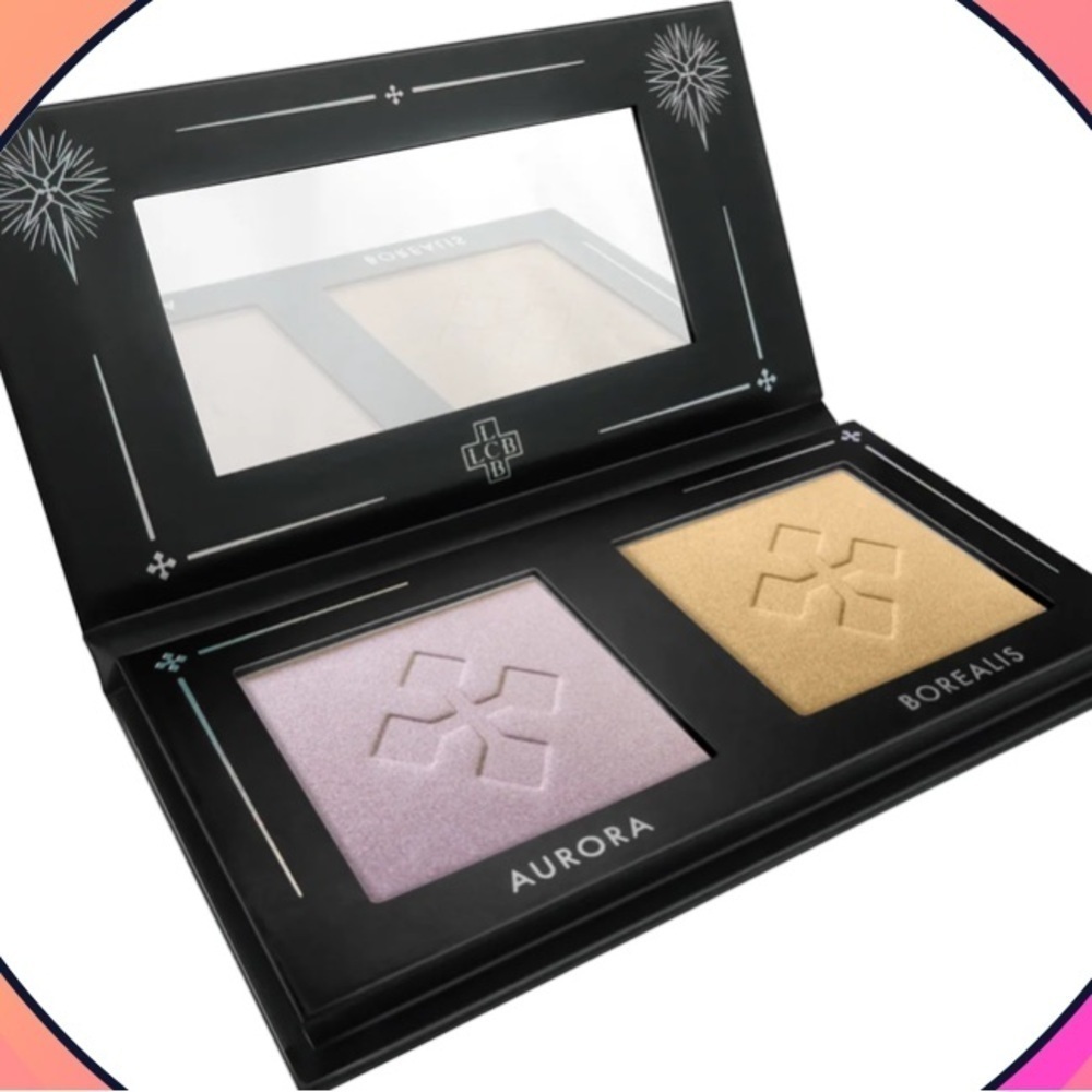 Highlighter Palette lovecraft beauty NEW aurora & borealis glow up 2 shades